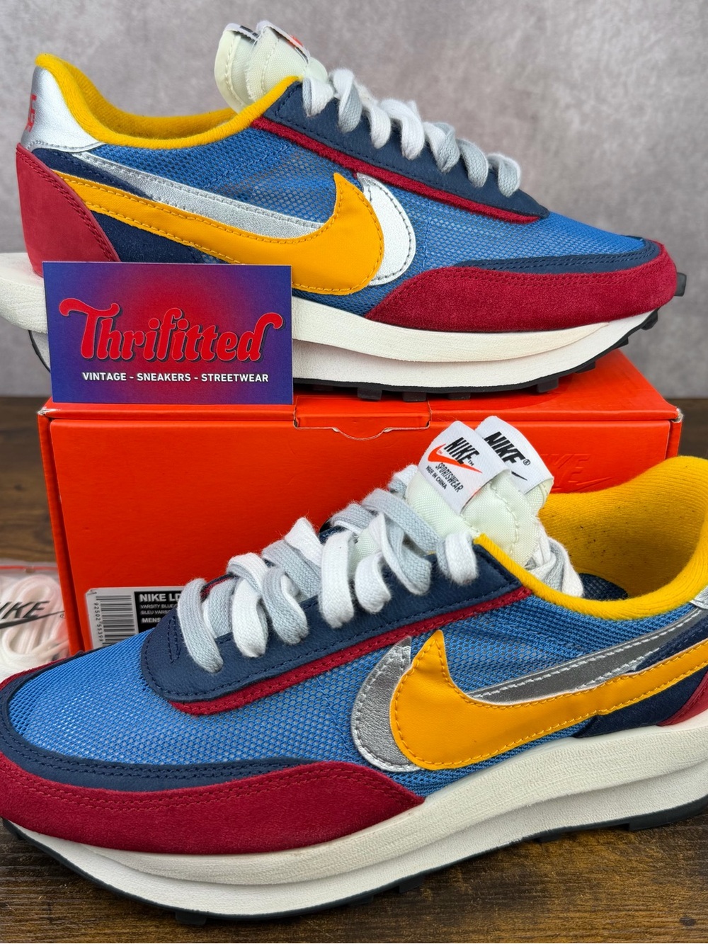 Nike LD Waffle x sacai Varsity Blue Size 7 / 8.5W BV0073-400 Men’s Shoes OG Rare